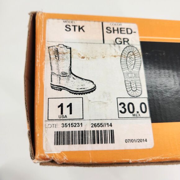 CEBU Comfort STK Shed-GR Tractor Light Work Boots Mens Size 11 Brown Pull-on - Picture 10 of 11